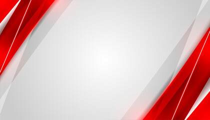 Aufkleber - Modern Red abstract waves background vector illustration design.