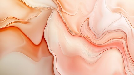Poster - A mesmerizing fluid art piece with a smooth pastel blend