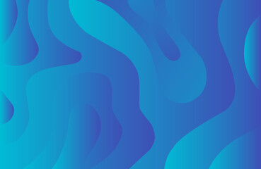 Poster - blue abstract background multi wave, Dynamic light blue wave pattern, Modern flowing wavy lines, Fluidity backgrounds