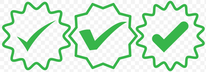 Poster - check mark. check mark vector icons. green and black check marks in circle and square. check mark co