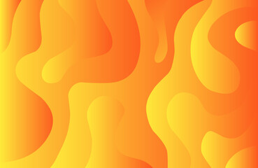 Poster - Liquid color background design. Yellow Fluid gradient shapes composition. Futuristic design posters.