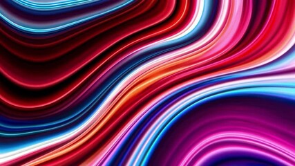 Poster - Colorful abstract wave pattern with red, pink, and blue hues, artistic background
