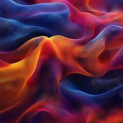 Aufkleber - Abstract Colorful Wavy Pattern: A Mesmerizing Display of Digital Art