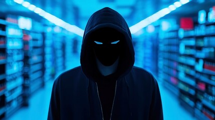 Poster - Ethical Hacking and Legal Considerations in Business Security, illuminated scene, vibrant colors, intricate details, exploring cybersecurity and compliance in modern enterprises