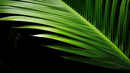 structure palm tree leaf
