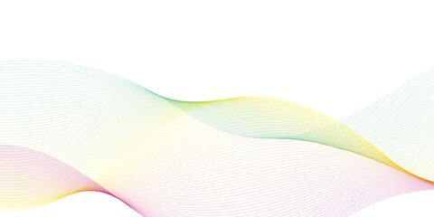 Poster - abstract frequency sound wavy, twisted curve lines with blend effect. technology abstract wavy curve