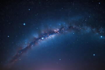 Poster - Milky Way galaxy with stars in the night sky.