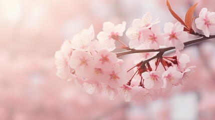 Wall Mural - blossom blurred spring background