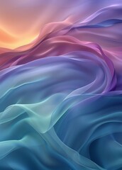 Poster - swirls of colorful paint mixing liquid texture background in pink colors