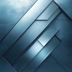 Aufkleber - Abstract metallic composition with diagonal lines and geometric shapes creating a modern industrial design aesthetic
