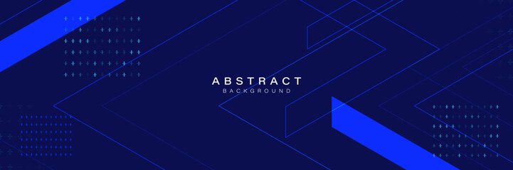 Fototapete - Futuristic Blue Abstract Technology Background