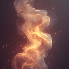 Poster - Minimalist Glowing Flame with Soft Gradients   Sleek and Modern Fire Design Concept