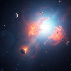 Wall Mural - planet in space