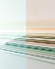Poster - Abstract Light and Color Patterns on Minimalist Background