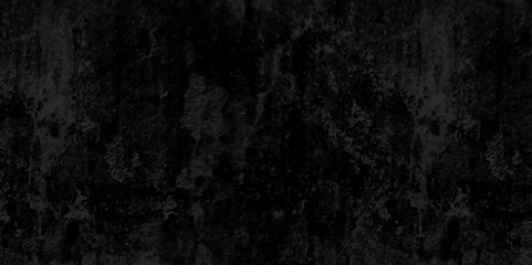 Poster - Abstract black grunge overly grains and concrete stone crack wall background. black slate stone wall background pattern with high resolution. black marble texture. black paper texture.