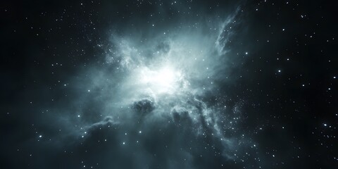 Wall Mural - space background with stars