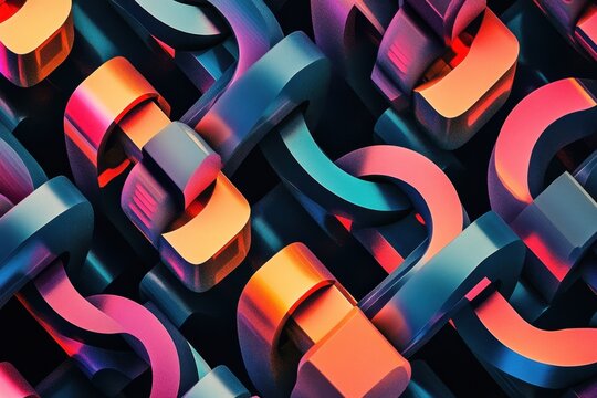 Interlocking shapes and repeating patterns in a visual representation of productivity .