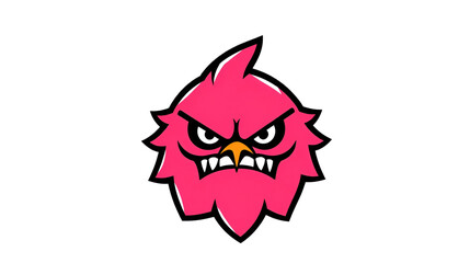 angry peep minimal peep logo design