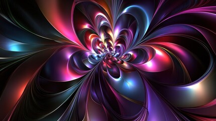 Poster - Vibrant abstract swirl of colors creating a dynamic, mesmerizing visual effect