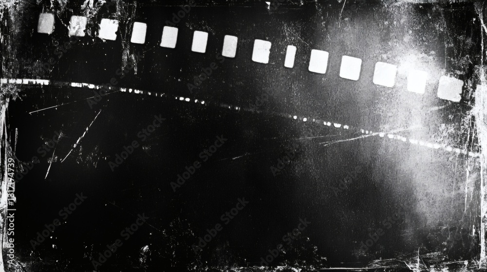 Old film texture with scratches, noise and light leaks. Realistic ...