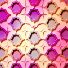 colorful geometric pattern with layered shapes creating a vibrant effect