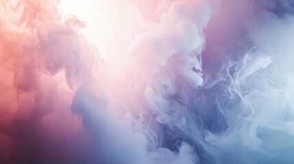 Poster - A delicate, flowing gradient background with soft tones and a dreamy, modern abstract aesthetic.