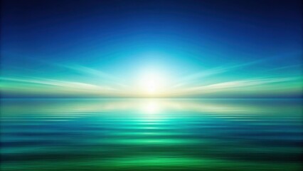 Poster - Serene Seascape with a Sun-kissed Horizon, a Gentle Breeze Caressing the Water's Surface, and the Promise of Tranquility in Every Ripple