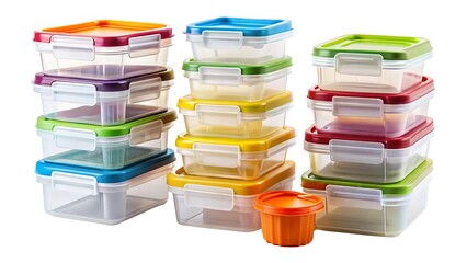 storage containers for small items on a white background