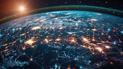Poster - Global Network, Interconnected World