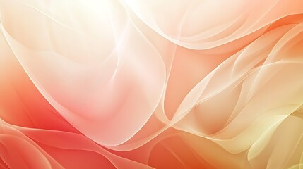Poster - Soft Peach and Cream Abstract Background with Flowing Textures
