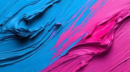 Poster - Abstract background featuring blue, mint, and pink tones, infused with modern and artistic design elements