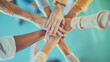 © Swaroop - Professional Team Collaboration Slide with Muted Teal Gradient for Business