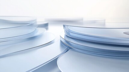 Leinwandbilder - Abstract rendering of Six Sigma methodology featuring layered shapes symbolizing quality control process improvement