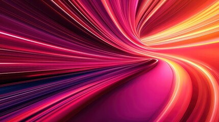 Poster - Dynamic Abstract Lines in Motion Representing Speed and Energy Through Vibrant Colors