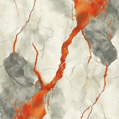 Poster - Abstract orange and gray marble texture.