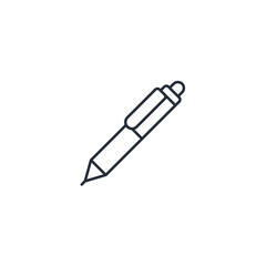 Poster - Pen icon symbol vector sign isolated on white background illustration for graphic and web design