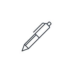 Fototapete - Pen icon symbol vector sign isolated on white background illustration for graphic and web design