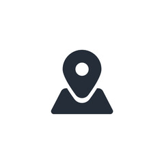 Leinwandbilder - Location Map Pin icon symbol vector sign isolated on white background illustration for graphic and web design