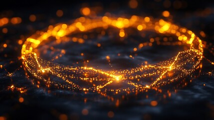 Poster - Crosssell opportunities visualized radiant product links forming glowing circular network