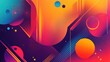 © fatria - Vibrant geometric abstraction with dynamic lines and colorful gradients