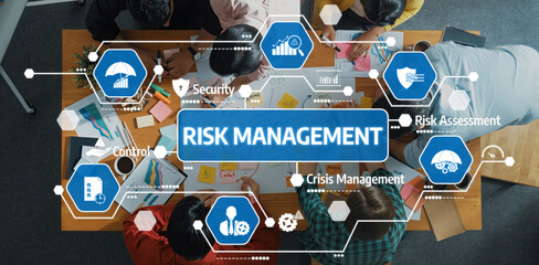 Poster - collaborative workshop on risk management with various analytical elements and team engagement in a 