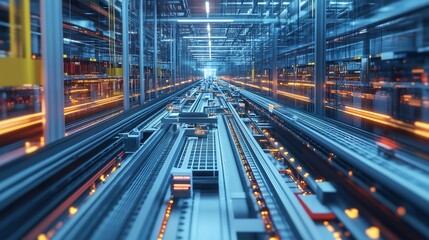 Fototapete - Highresolution visualization of ecommerce platform highlighting product catalog management customer experience journey