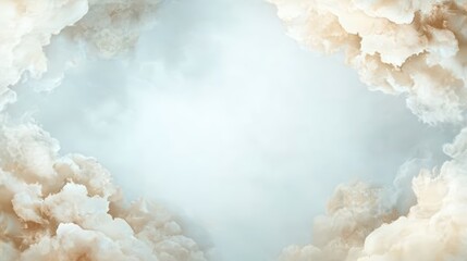 Poster - Abstract Cloudy Background Texture with Soft Hues Ideal for Artistic Creations and Designs