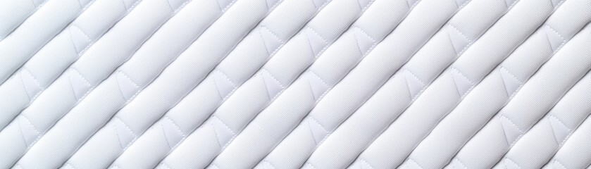 Poster - Embossed Geometric Fabric Pattern with Textured Design in Soft White Tones