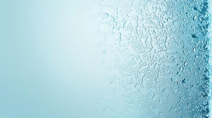 Poster - Smooth Frosted Glass Texture with Blur Effect and Water Droplets Pristine Background