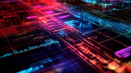 Leinwandbilder - Vibrant rendering of tax compliance strategy highlighting regulations accurate reporting tools