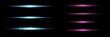 ©  Zhenya Antsukov - Purple and blue horizontal glow effect mesh. Glare effect on dark background. Vector.