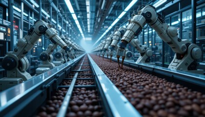 Poster - Advanced Robotic Arms in Automation Factory Production Line