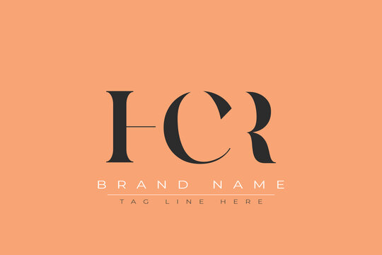 HCR abstract letter logo design. This logo is designed by three abstract letters.