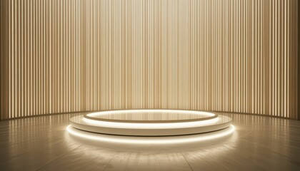 Poster - Modern Minimalist Studio with Soft Lighting and Warm Tones